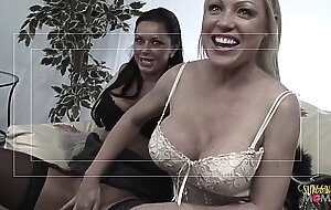 Two beautiful bisexual milfs first make out and then are fucked hard buy two guys with big dicks