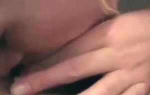 German Blonde Amateur Takes Facial