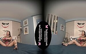 Solo teen fuck doll, Alice Sweet is masturbating, in VR