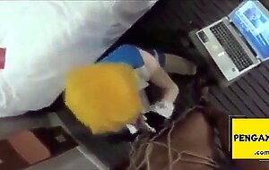 Sissy Beach Interracial Anal