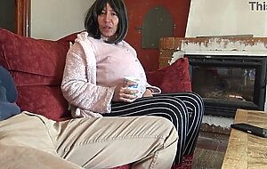 Pregnant stepmother touching her virgin stepsons cock for the first time