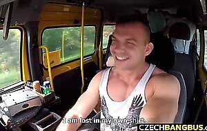 Married busty milf gangbanged in bus, 