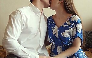 Sensual boobs sucking, nipple play and gentle kisses. i, romantic sex of amateur couple