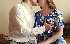 Sensual boobs sucking, nipple play and gentle kisses. i, romantic sex of amateur couple