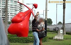 Huge ass peruvian milf gets fucked by a white spanish guy