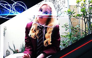 Collared British 18 Year Old Gets Fucked Hard In The Kitchen