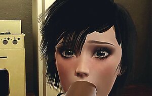 Desirenova's DESTINY S1E01 (3D CGI, downloadable): Brunette enjoys rough intruding