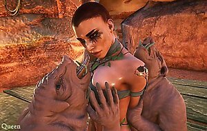 Two furry of the midget Borko came to the slave to fuck with her relish (Part 2) - Wild Life