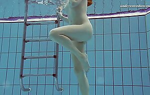 Sexy big tits Lera swimming naked