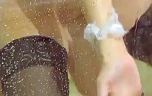 Cute lesbians in the bathroom