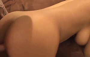 Busty Ebony Lavish Styles Sucks White Cock to Perfection Before Mounting It