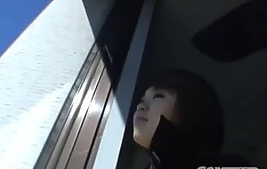 Japanese schoolgirl slut giving head