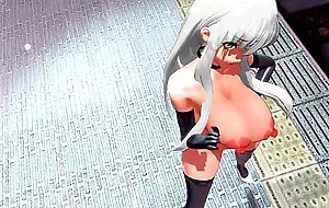 Code Geass CC Undress Dancing Hentai Lupin Song Big Boobs MMD 3D White Hair Color Edit Smixix