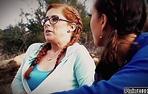 Busty redhead dp by sugardaddy and wife