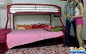 Chick gets naked hot