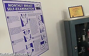 Busty girl fucked by doctor!