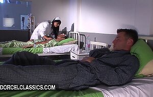 Double Penetration with the big boobs nurse