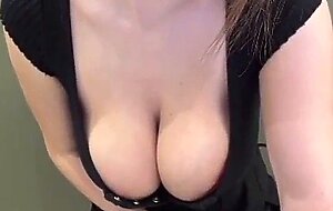 Stepmom seduces with her milky tits and nipples