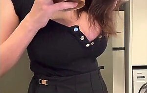 Stepmom seduces with her milky tits and nipples