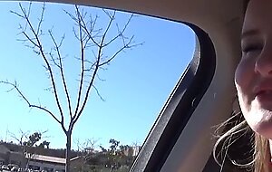 Girl with big tits gets so horny sucking at her modeling audition