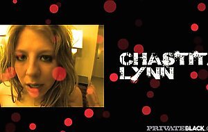 Private Black - Blindfolded Babe Chastity Lynn Fucks 2 BBCs!