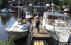 Dagfs - hot teens discovering lesbian sex outdoors