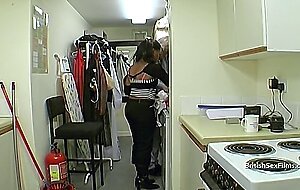 Nervous ebony British amateur porn casting