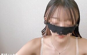 A super cute Japanese amateur girlfriend gives me a and I on her face.