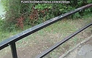Pretty babe has real public fuck adventure