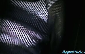 Slutty amateur black haired whore rosalinda fucked for cash