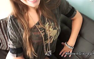 Busty amateur with big booty banging pov homemade