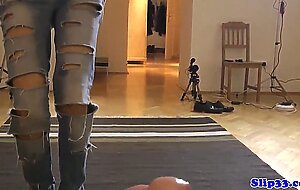 Pov dicksucking euro teen gets plowed