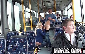 Exhibitionist teengets ass-fucked on the public bus - mofos