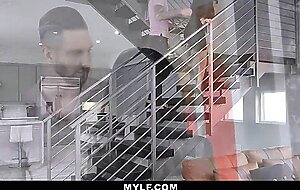 Client eats the real estate agent trinity st clair milf pussy savoring every drop of her juice