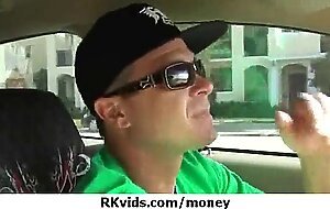 Desperate teen naked in public and fucks to pay rent 2