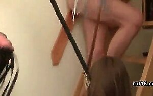 First bondage fuck with teen