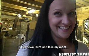 Brunette amateur is talked into a modeling gig that turns to sex