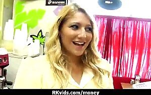 Desperate teen naked in public and fucks to pay rent 13