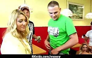 Desperate teen naked in public and fucks to pay rent 13