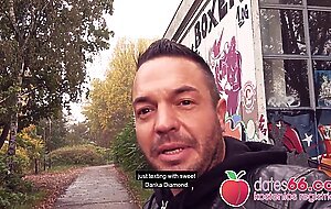 PUBLIC POV! MILF Danka Diamond BANGED in abandoned building! Dates66