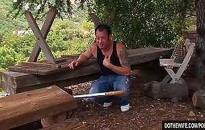 Wife with hairy pussy cuckold