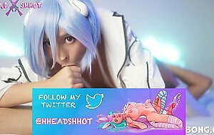 Evangelion: Rei Stretches Her Tight Pussy And Takes A Big Dick AliceBong