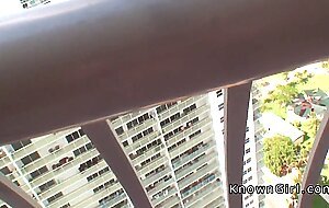 Amateur girlfriends sharing cock in hotel room