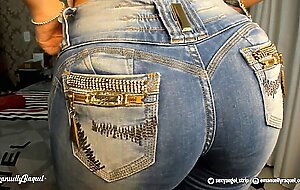 HOT Latina tight jeans ass joi - Cum on my jeans - Big Boobs Big ASS - JOI