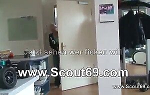 German skinny teen fuck friend with big dick at home