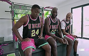 Step Sister Lory Lace Motivates the Team with a BBC Gangbang - Cory Chase