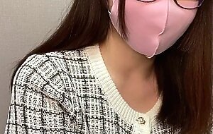 Today, she is a serious, but really naughty, lascivious woman with glasses!