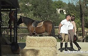 Private.com - Rider Yasmin Scott Rides a Hung Stallion