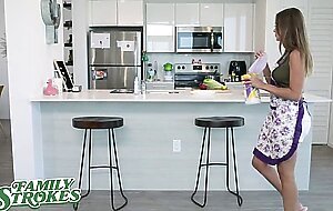 familystrokes - cheating stepmom & have hard rough sex with facial