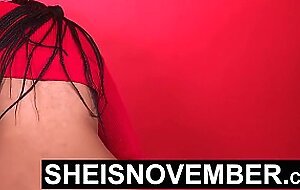 HD My Sensitive Shaved Pussy Exploding Female Orgasm, Sucking My Large Natural Tits, Sheisnovember